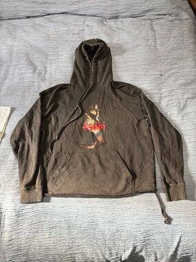 Ksubi Brown Graphic Pullover Hoodie